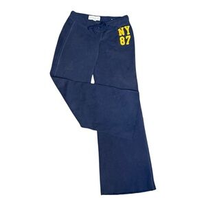 Y2K Aeropostale Navy Bootcut Sweatpants Womens Size XS Athleisure Low Rise Comfy